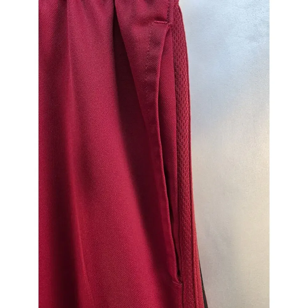 Nike Men's Large Red Athletic Shorts Basketball Sports Pockets Elastic Everyday
